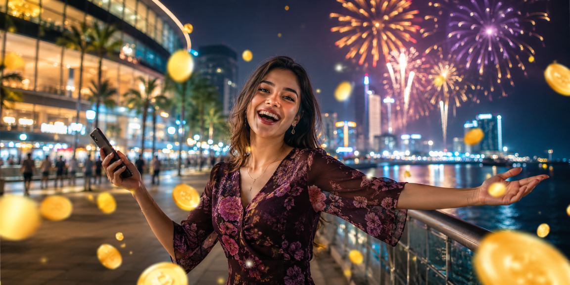 Suasana festival hiburan yang merayakan kebersamaan dan kegembiraan